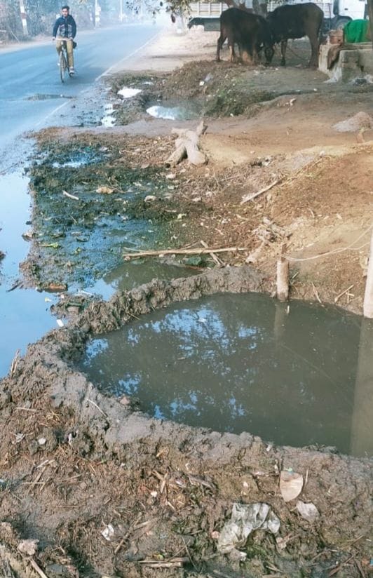 People troubled by waterlogging in Sattarpur