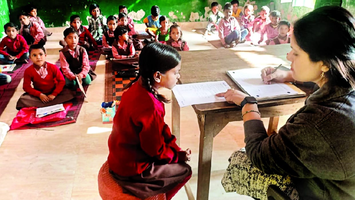 educational level of 37 percent of the children is substandard in proficient assessment in sultanpur