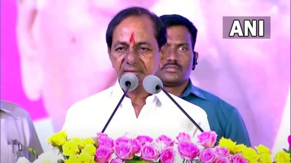 Telangana CM KCR took a swipe at BJP said that country will see a Afghanistan-like situation