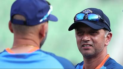 Indian coach Rahul Dravid recovers before ind vs sl 3rd odi 2023 Joins net session