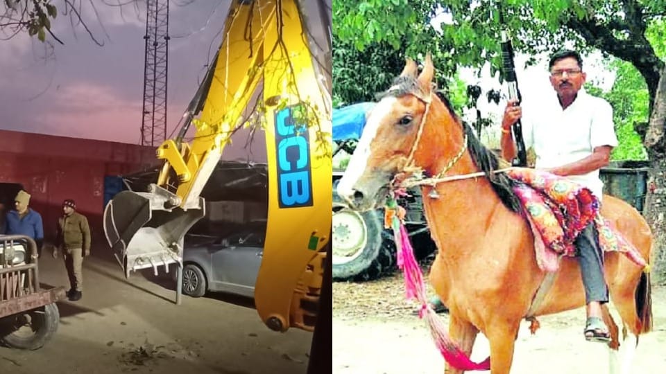 bulldozer reached the village of history sheeter Suresh Pradhan in bareilly