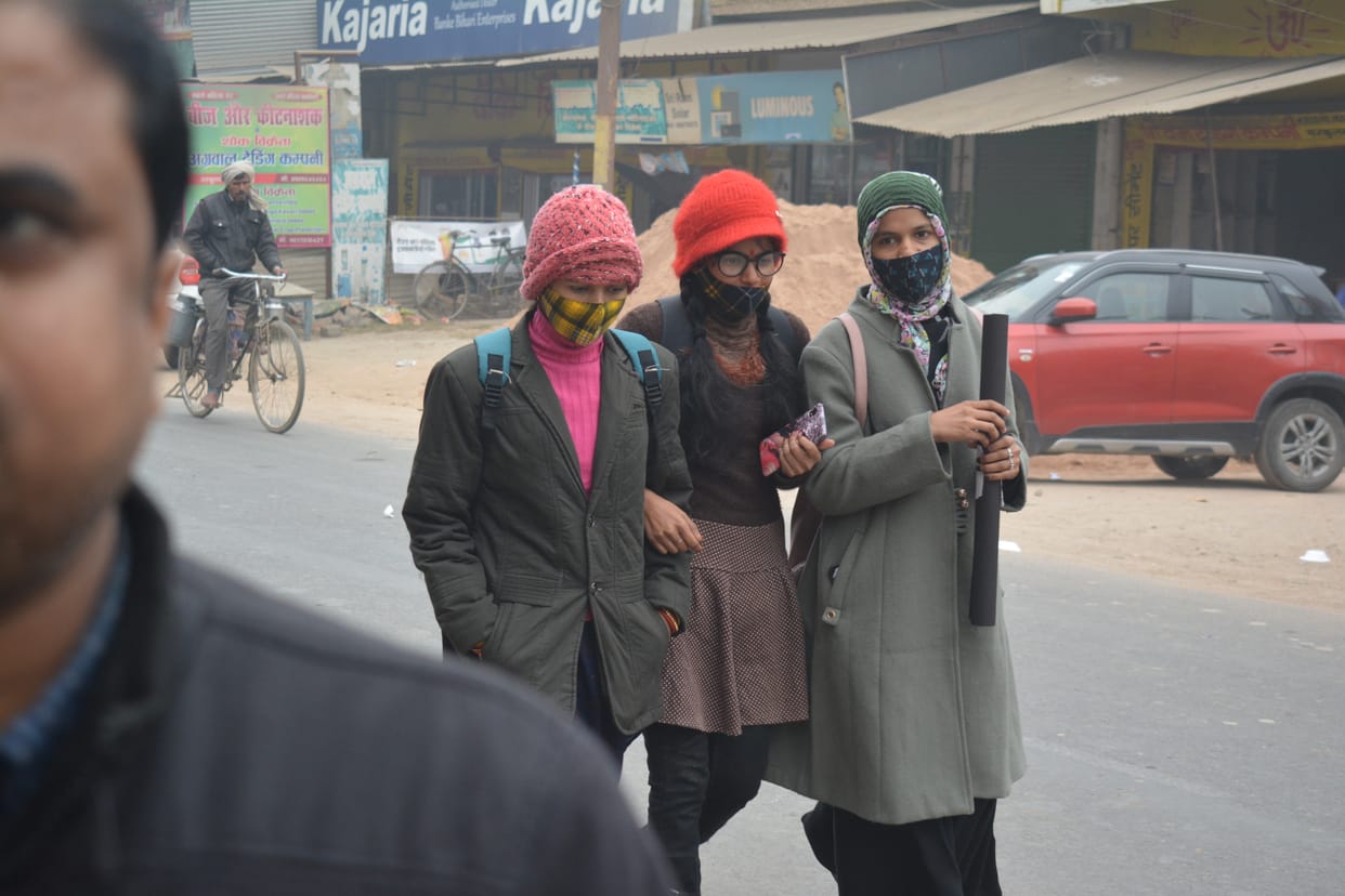 Weather changed again in the morning, increased cold