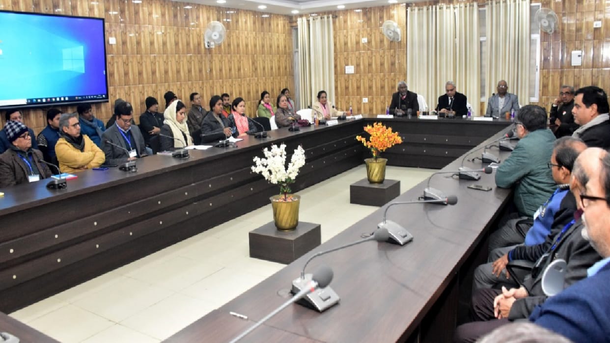NAAC team took feedback from students teachers and employees