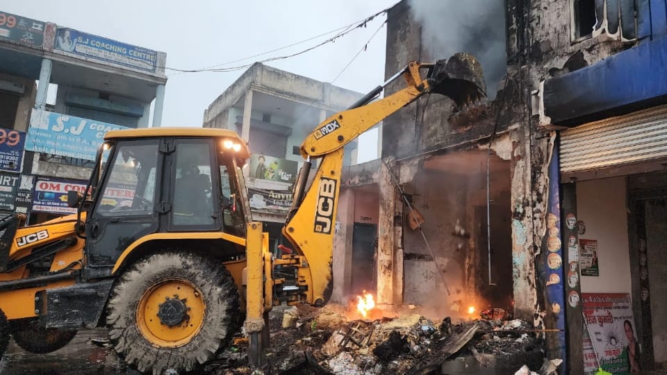 Fire Broke out in Shop of Babain in Kurukshetra