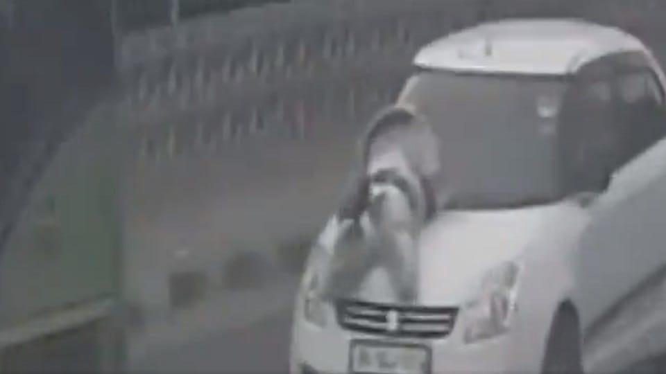 car dragged youth for half a kilometer after collision in Rajouri Garden