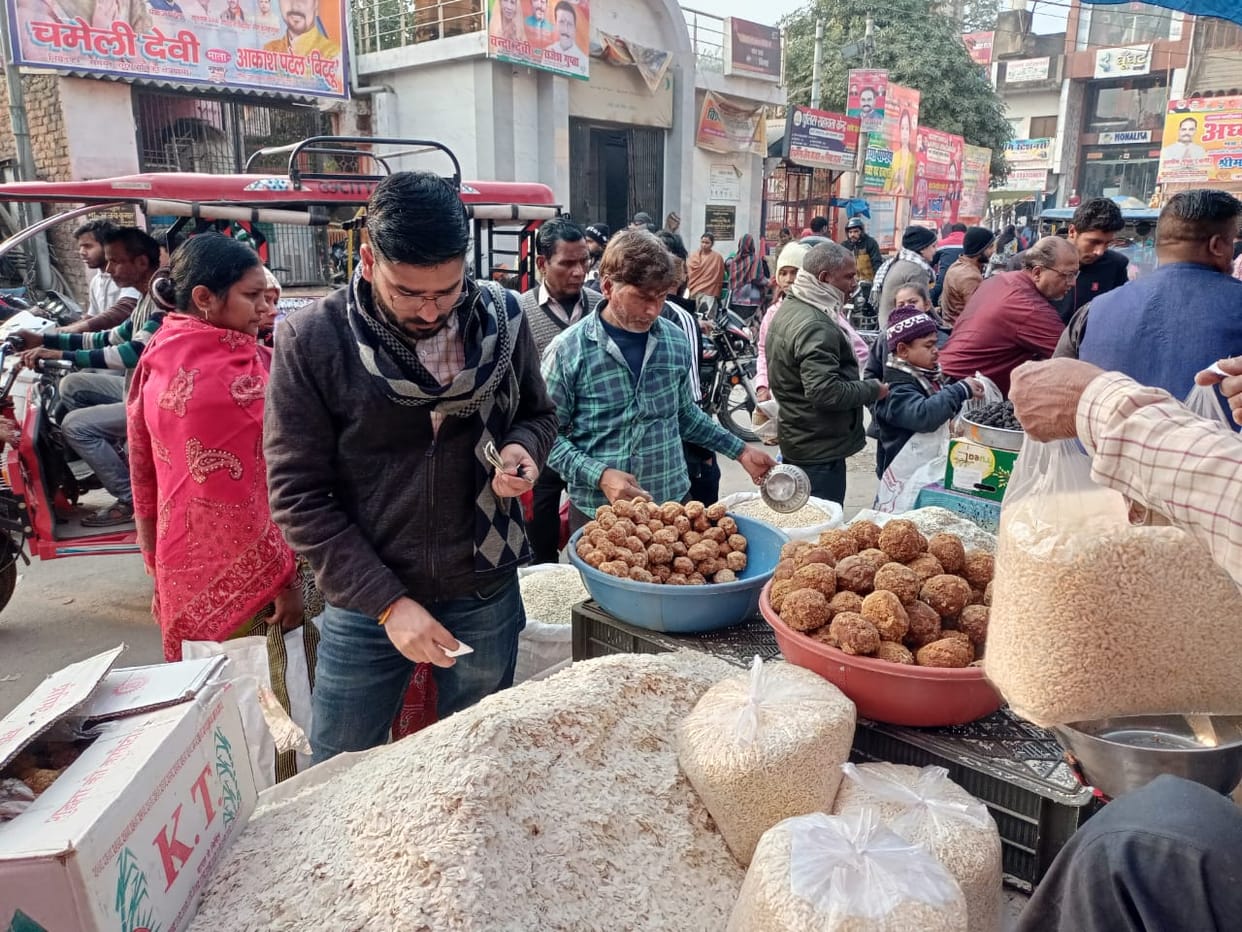 Makar Sankranti today, crowds at shops