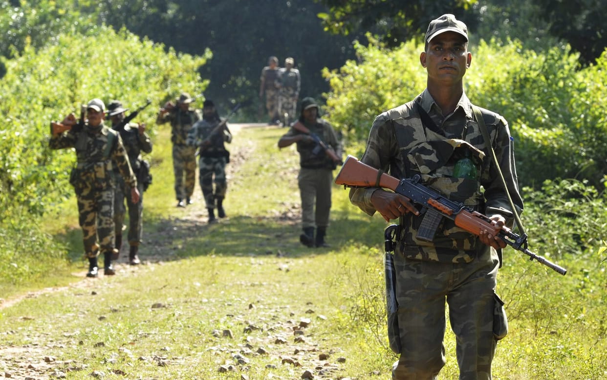 encounter broke out between security forces and naxals crpf personel died