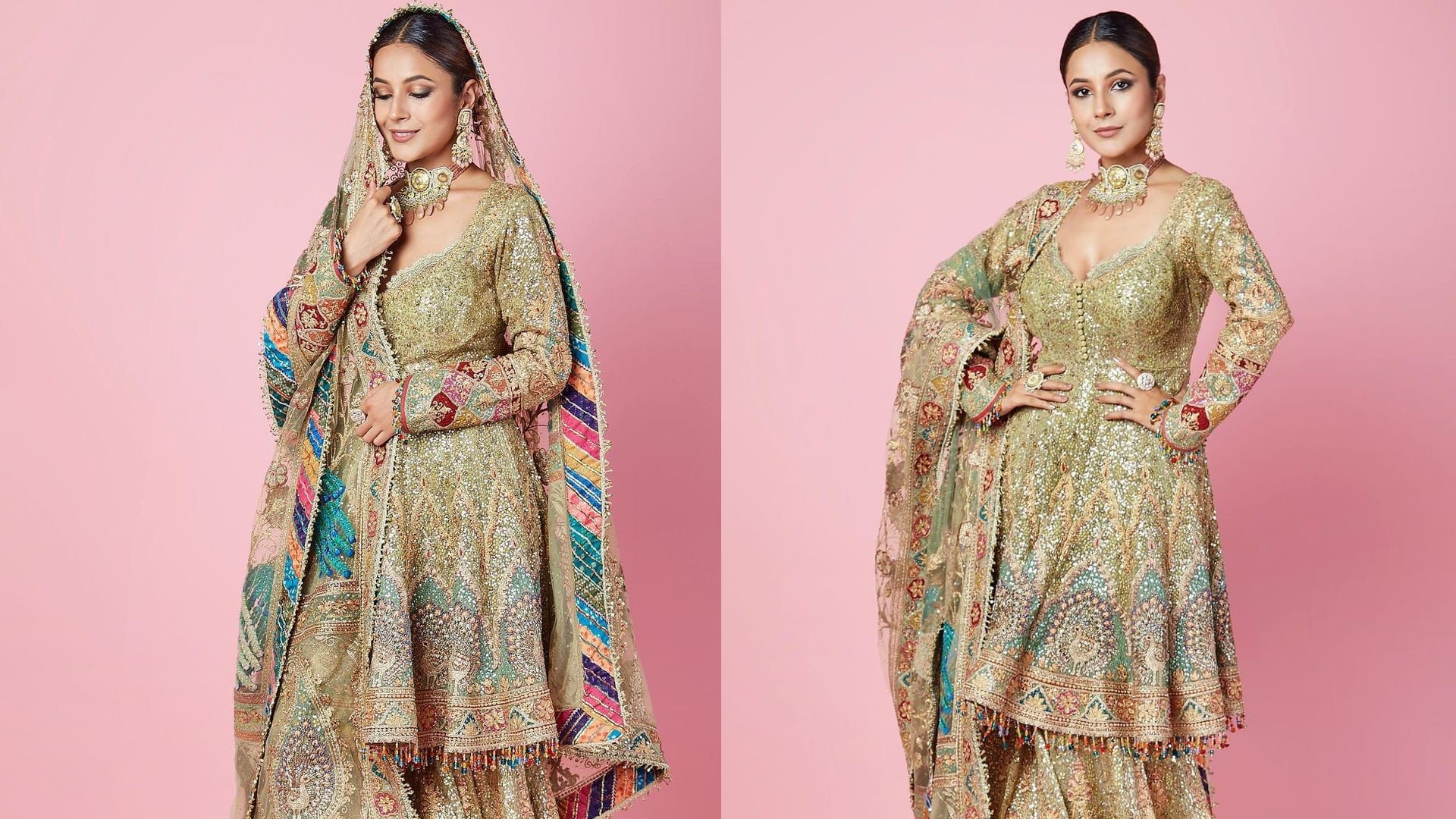 Fashion Tips : five best Indian traditional outfit of Shehnaaz Gill Fashion news hindi