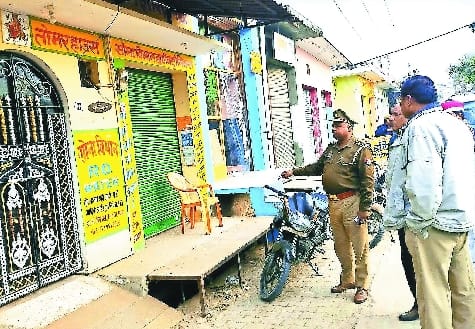 Officers reached shops including the house of history-sheeter Suresh Tomar