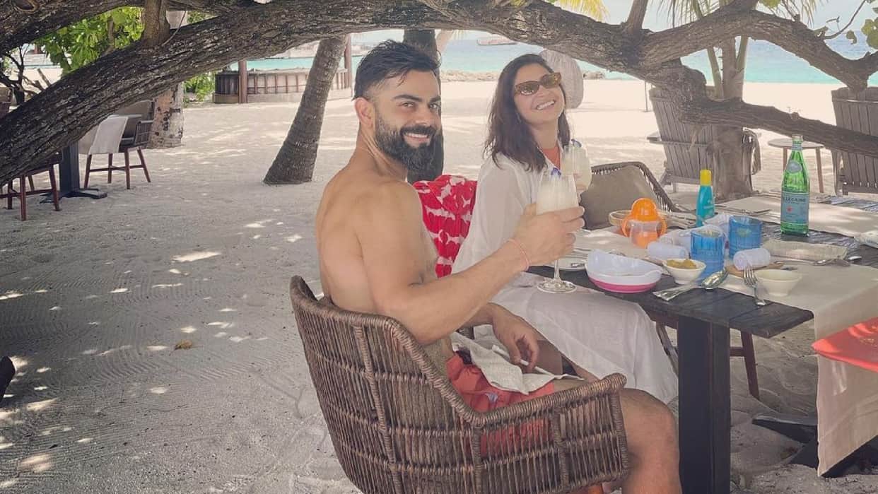 Virat Kohli shares shirtless photo from beach with Anushka Sharma