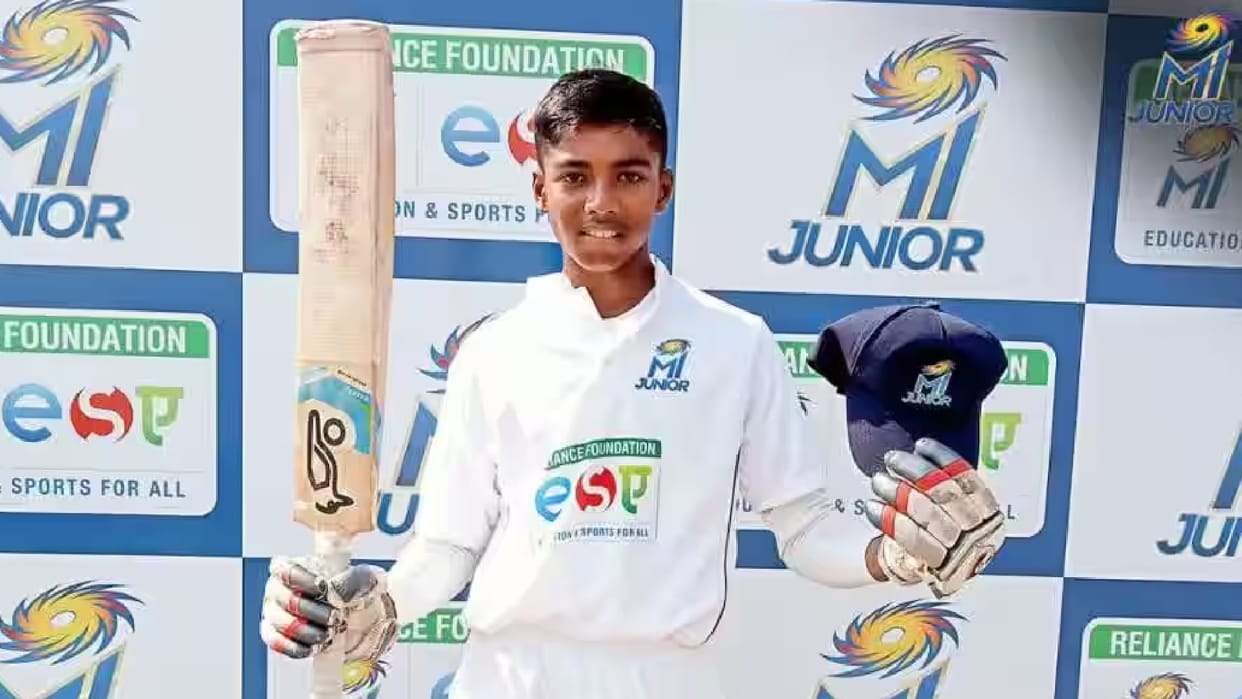 13 year old Yash Chawde made new inter school record by hitting 508 runs in 178 balls with 99 boundaries