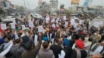 People took to the streets in support of Sandeep Singh, took out a foot march