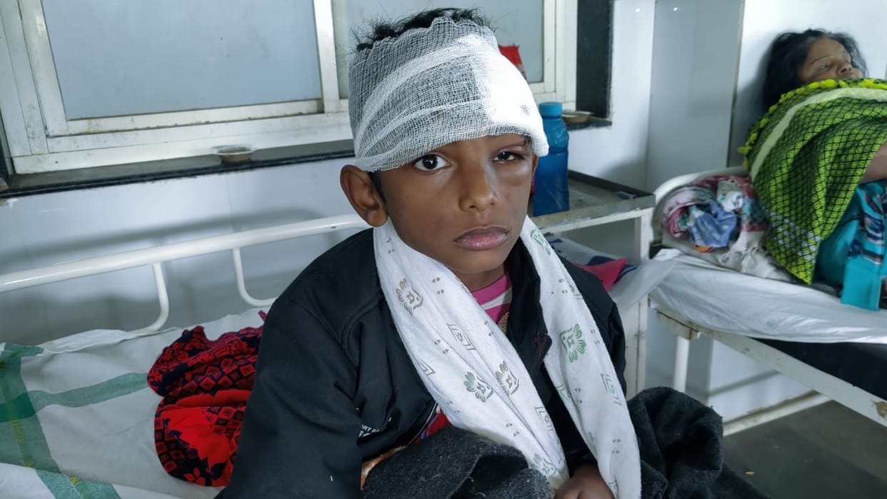 A nine-year-old boy flying a kite fell from a two-storey building in Chhatarpur.