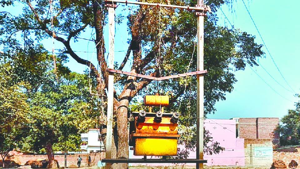 villagers made got damaged transformer by donating and said that officials come only to recovery In Etah