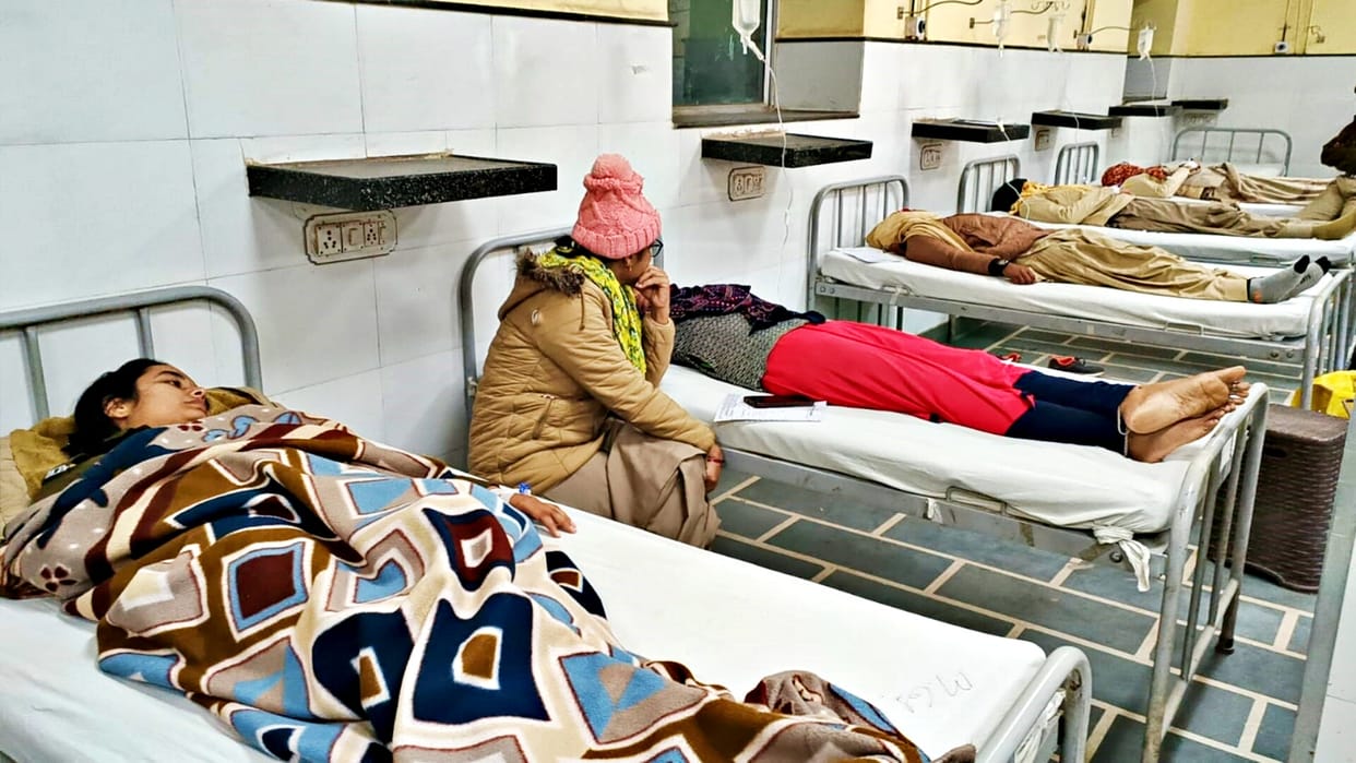 Seven jail guards admitted to hospital