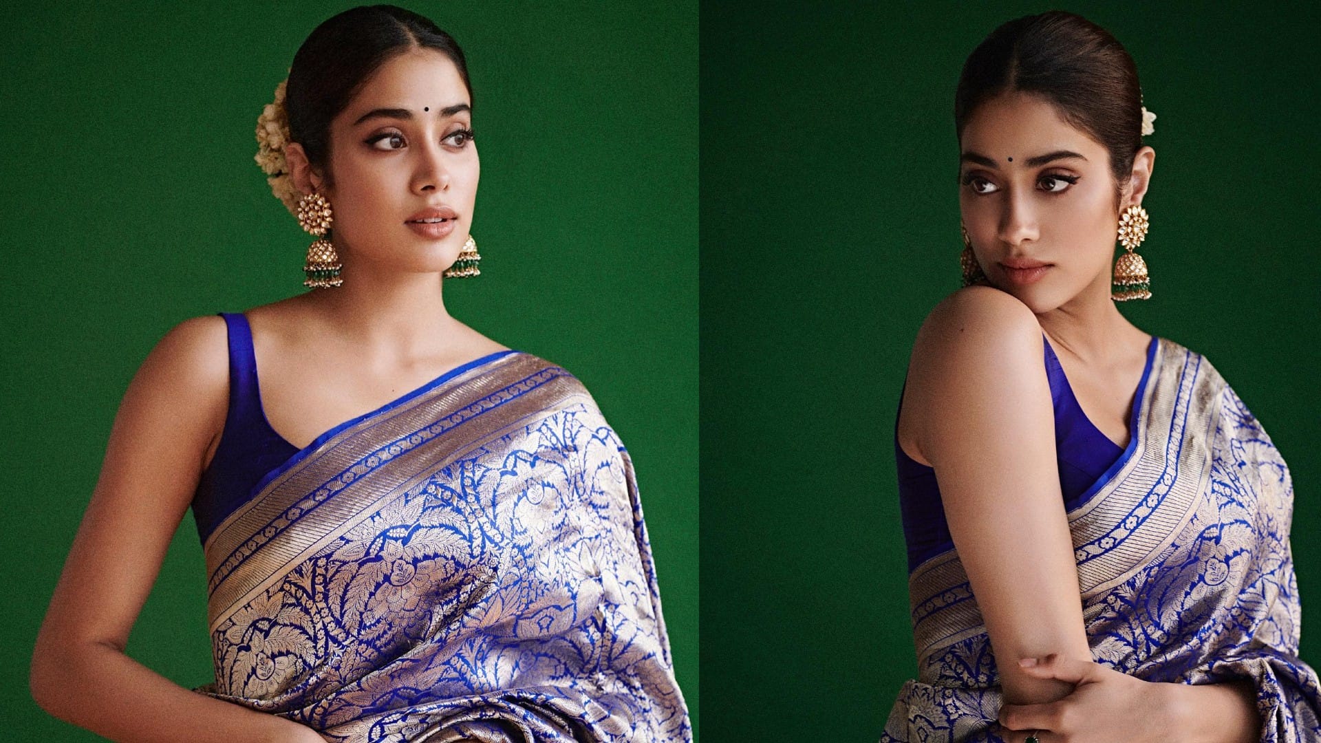 Fashion Tips : These saree looks of janhvi kapoor are stunning and beatiful