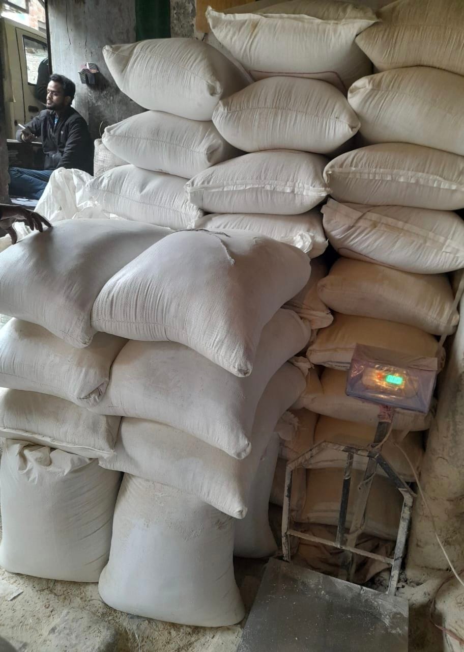 Public distribution system rice found at flour mill