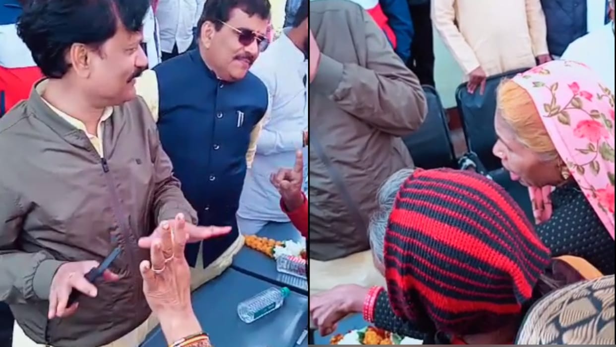 BJP MP-MLA faces villagers anger while praising Modi-Shivraj govt schemes in Khandwa MP