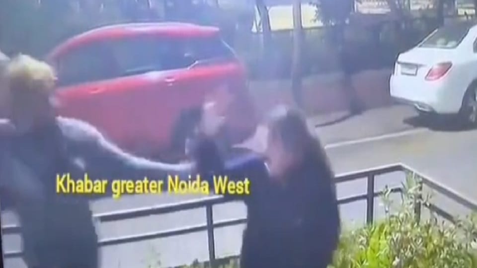 Man hits wife with 17 punches in 13 seconds in Noida case goes viral on social media