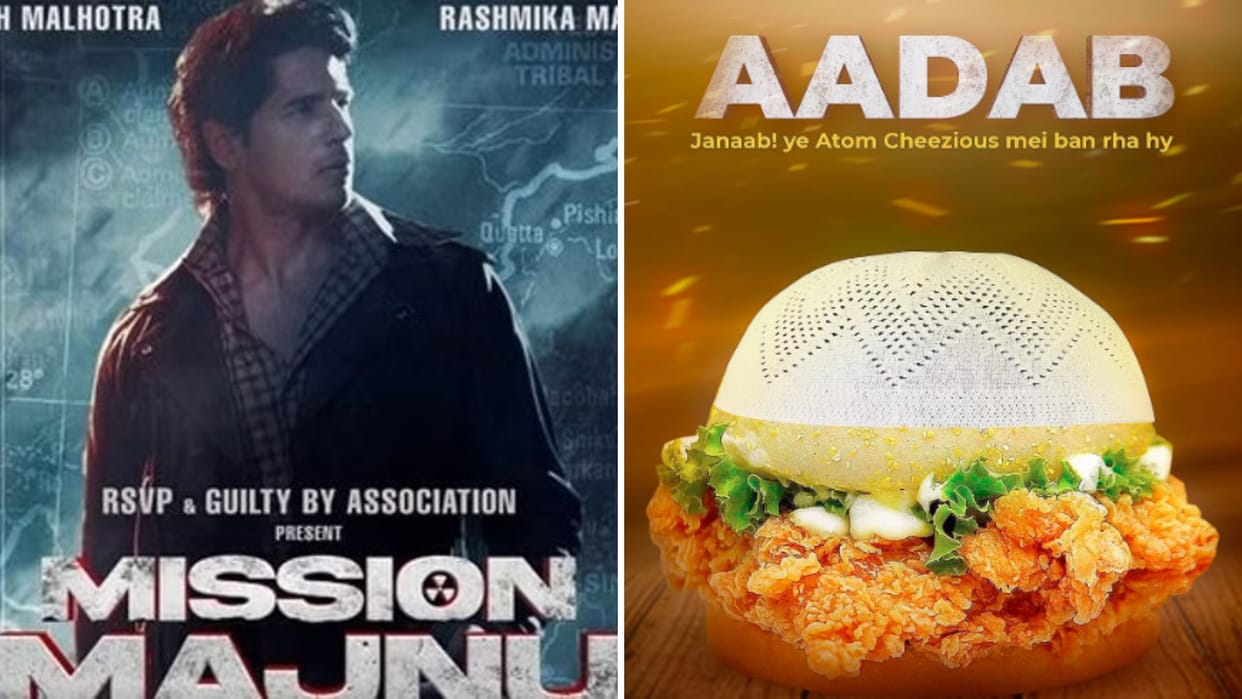 mission majnu trailer pakistan pizza brand trolls sidharth malhotra film making burger poster wear skull cap