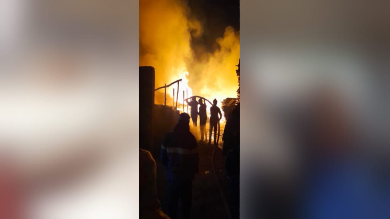 Muzaffarnagar News : fire break out in Ply godown and loss of 20 lakh