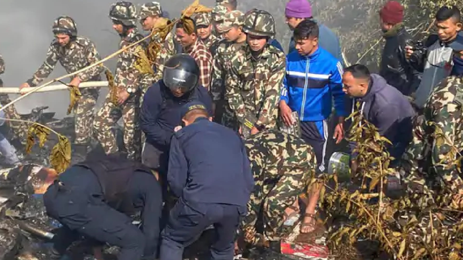 Nepal Plane Crash Photos: 72-Seater Passenger Aircraft Crashes on the Runway at Pokhara International Airport