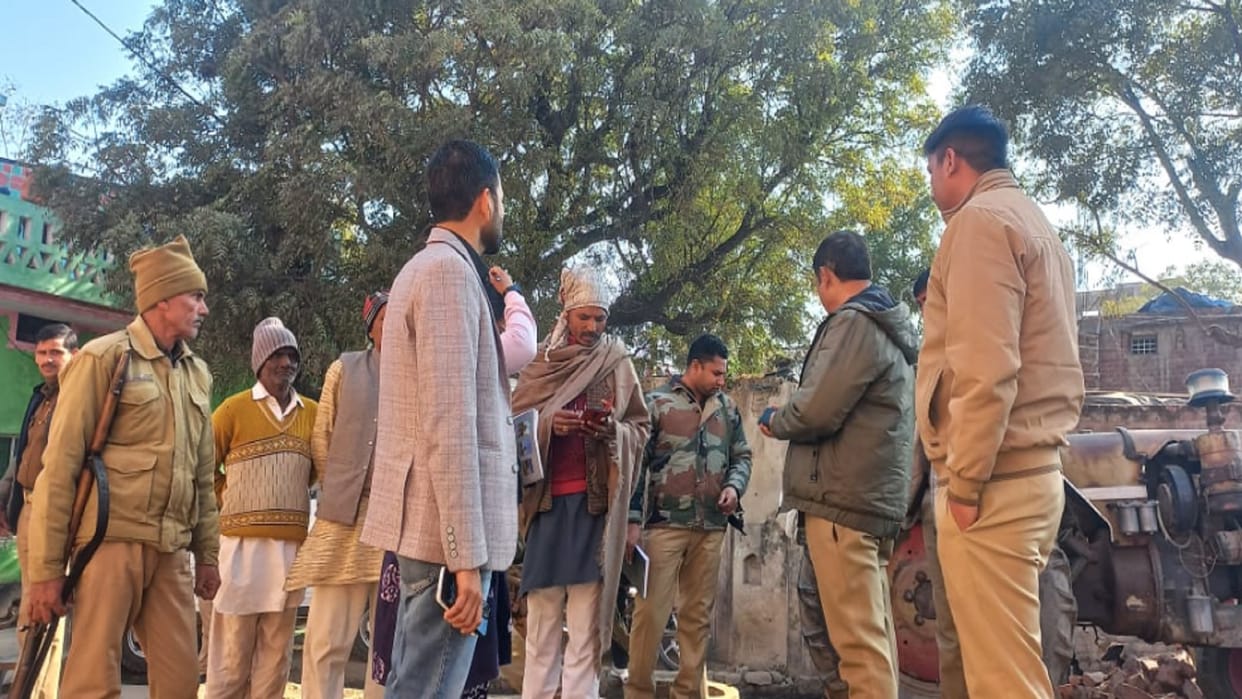 Shamli: Ambedkar statue was placed after demolishing the temple in village, tension between the two sides