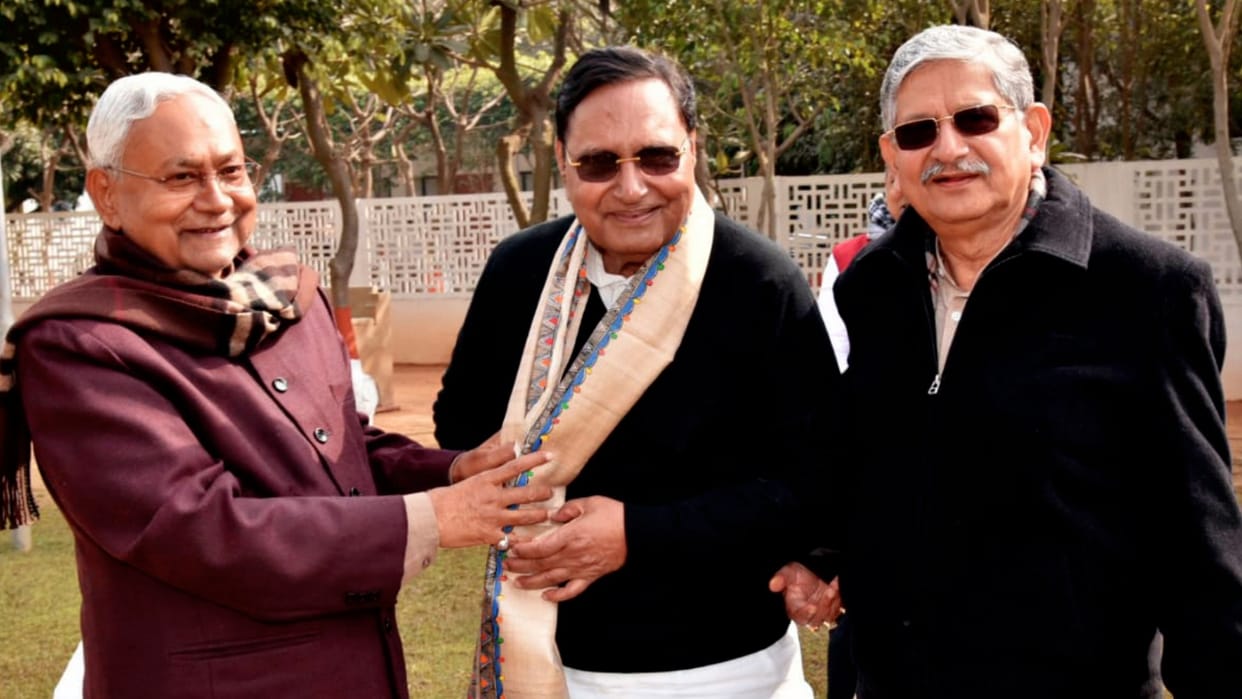 Former Bihar BJP Vice President Rajiv Ranjan joins JDU hailed CM Nitish Kumar for accepting to party