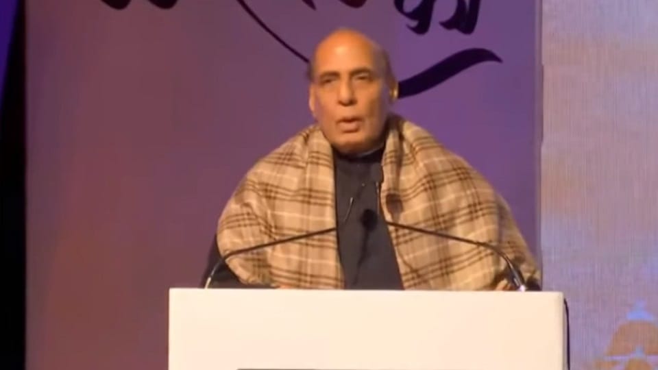 Rajnath Singh, RSS, Panchjanya, Says BJP governments never imposed any ban on media organisations