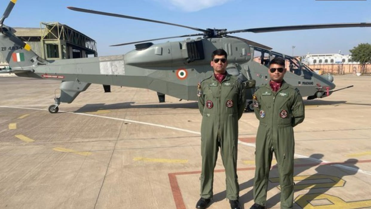 Made in India Prachand combat choppers carry out wargames with Army performing well IAF pilots