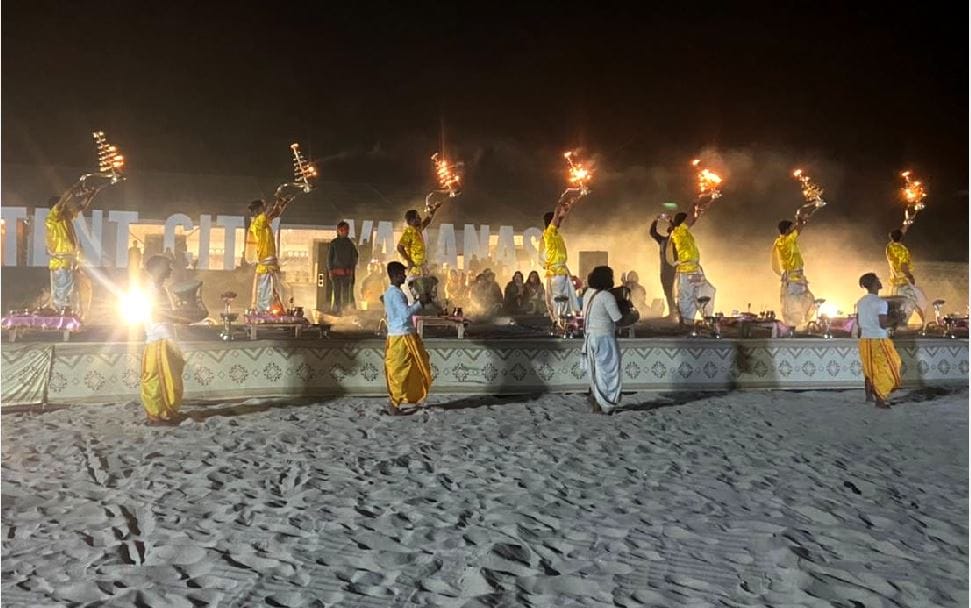 Varanasi Tent City buzzed on first day itself guests were welcomed see photos