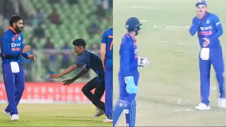 Read more about the article IND vs SL Photos: Indian players were surprised to see Shreyas’s bowling, Rohit was surprised at Kohli’s 95 meter long six
