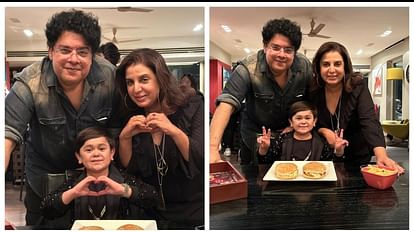 Farah Khan: As soon as he left Bigg Boss, Faran Khan gave a party to brothers Sajid and Abdu, wrote this by sharing the picture Sajid Khan-Farah Khan-Abdu Rojik