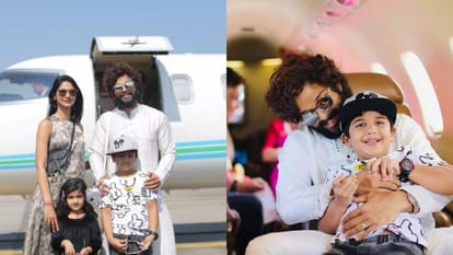 South Superstars allu arjun ram charan Jr NTR Mahesh Babu Nagarjuna Private jets inside photos