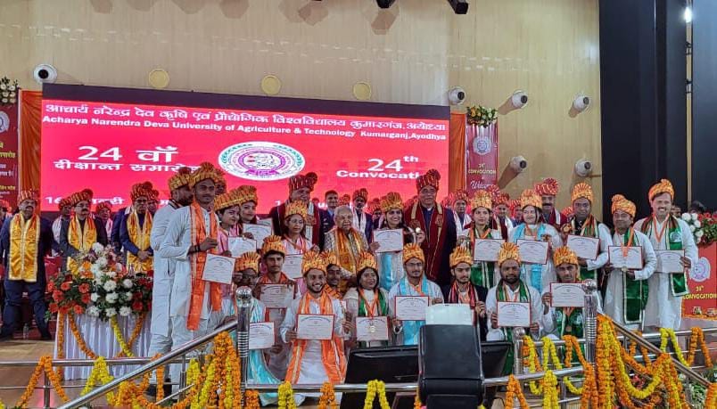 UP governor addressed a convocation day in Krishi Vishwavidyalaya in Ayodhya.