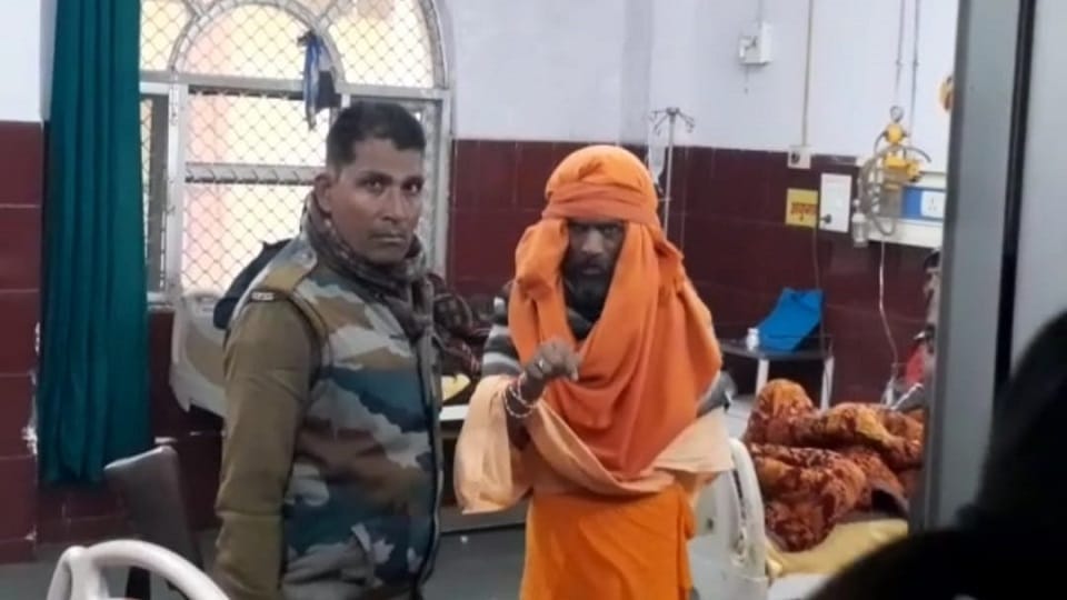 Baba preparing for jal samathi in Rampur police admitted him to hospital saying he was unwell