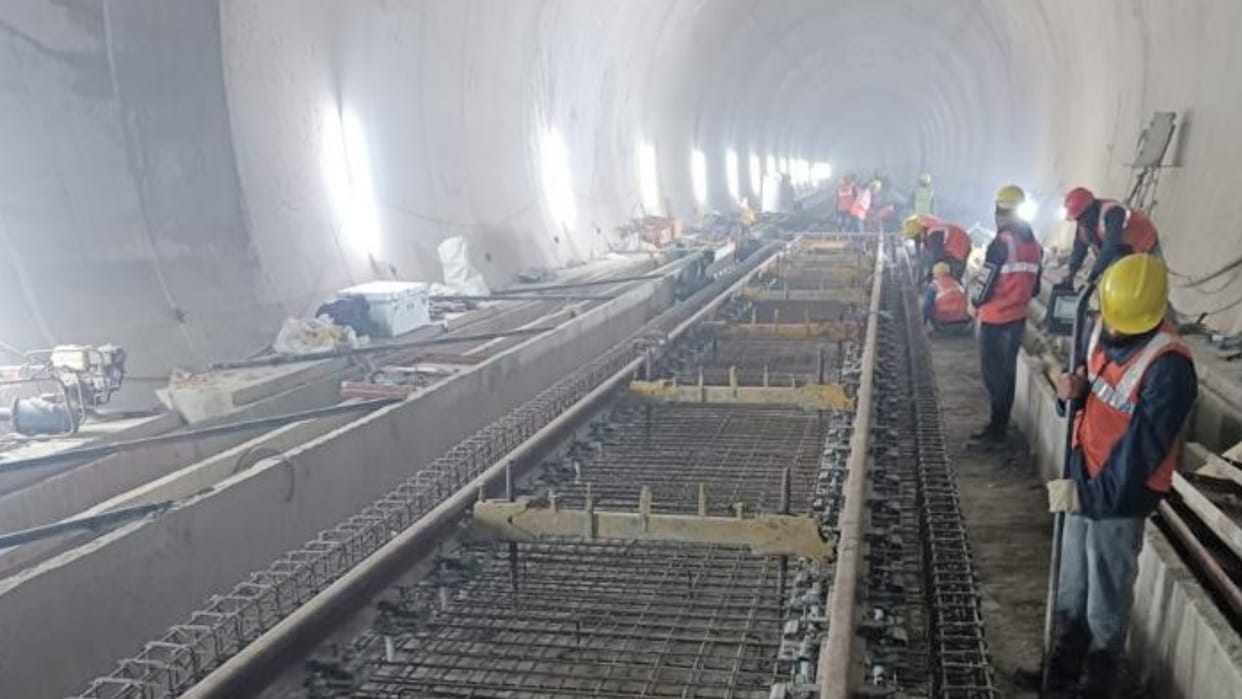 bhanupali bilaspur rail line twenty kilometer track work will be completed this year