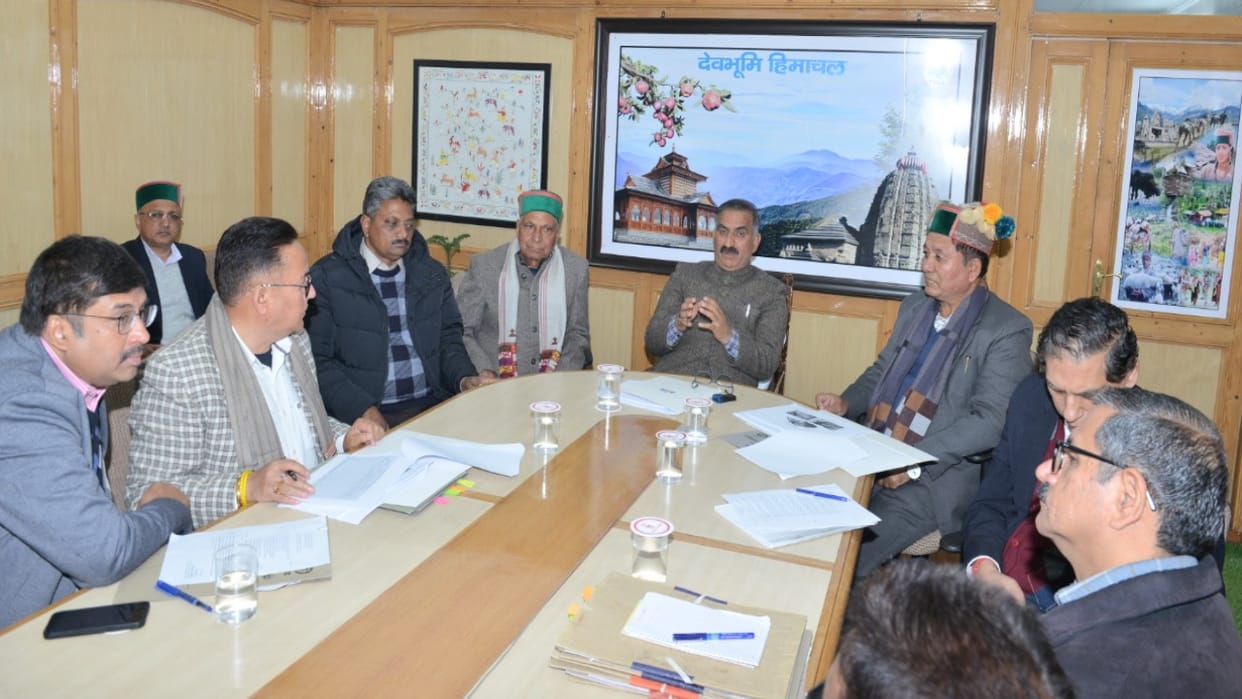 sinking, sliding potential  places will be identified, CM Sukhu gave instructions to officials