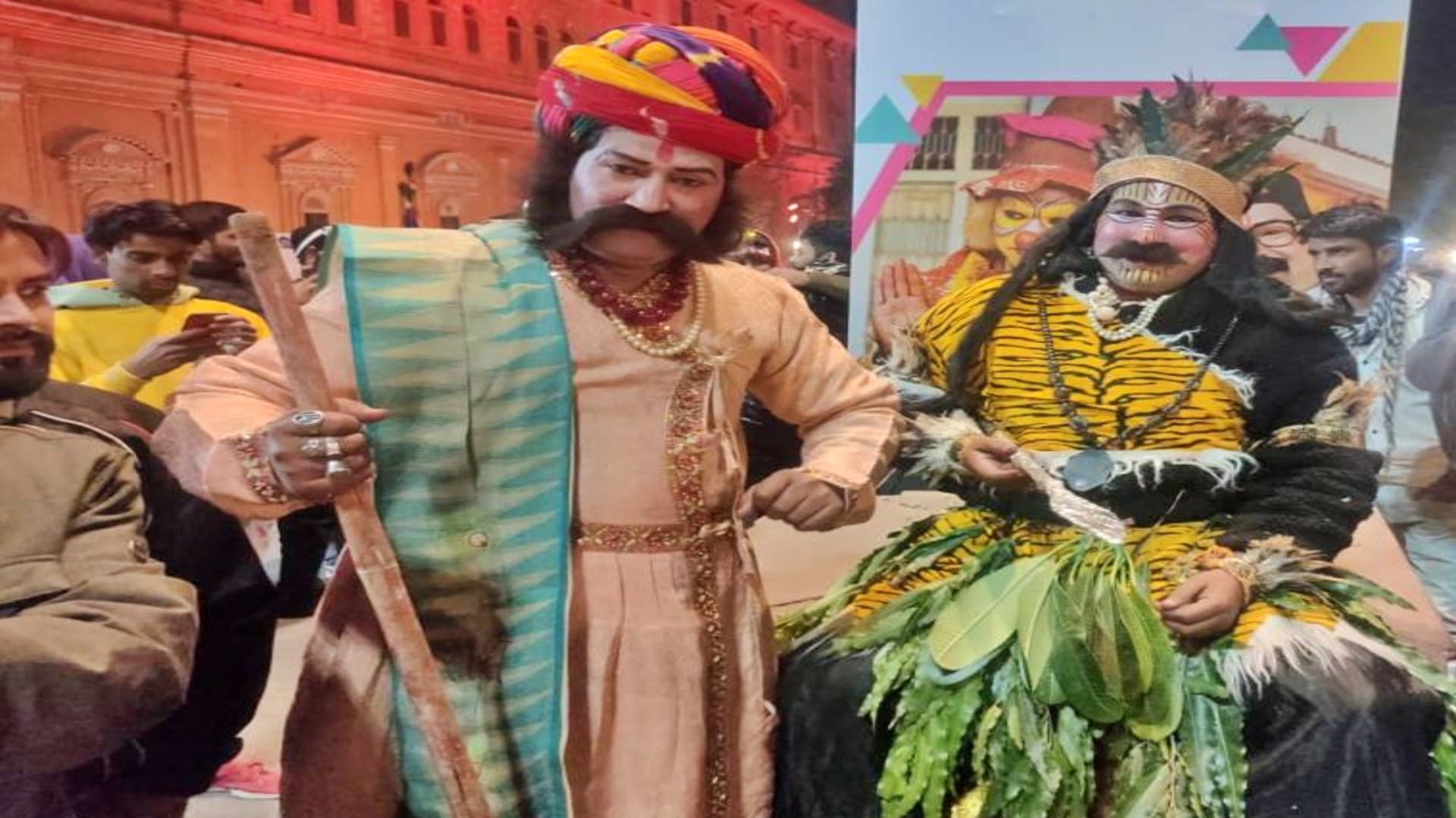 People had a lot of fun in Hawamahal Night Festival