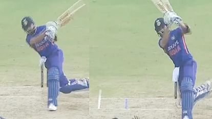 IND vs SL: Indian players surprised watching Shreyas Iyer Spin bowling, Rohit surprised at Kohli six; Photos