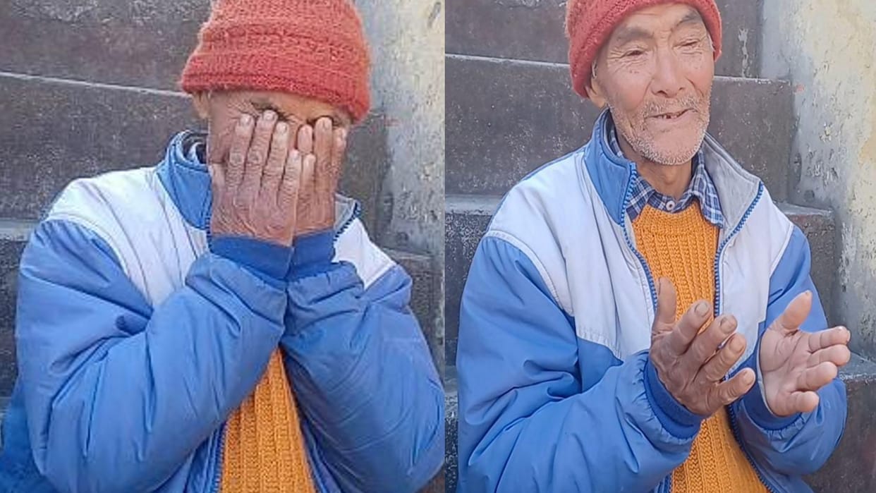 Joshimath Sinking disaster affected elderly Man singh Story Landslide cracks in houses Uttarakhand news