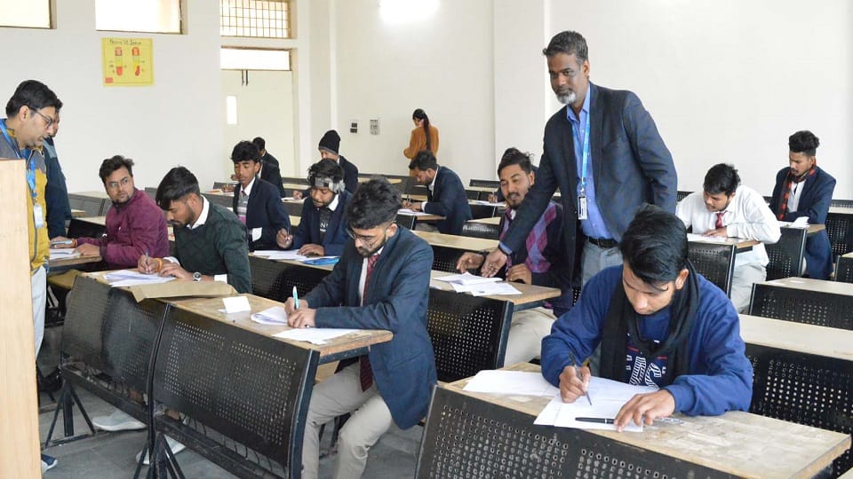 Semester examinations started in Mangalayatan University