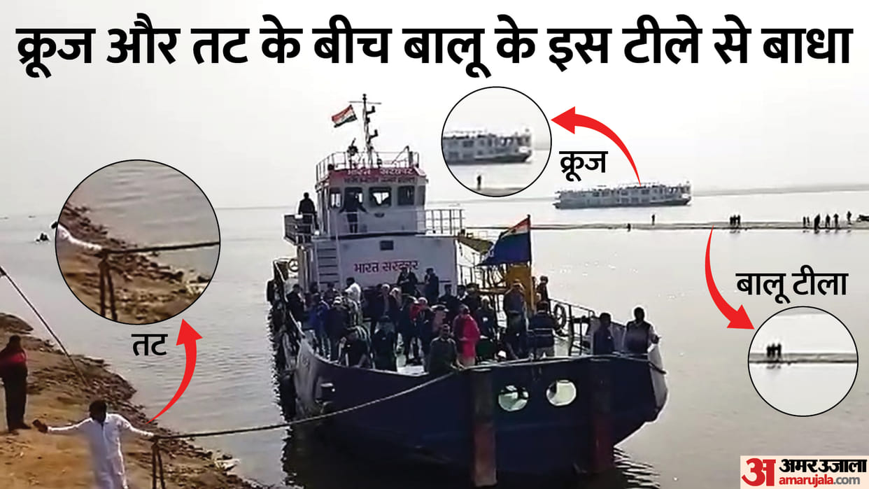 Bihar News: World's Longest River Cruise MV Ganga Vilas Stuck In Saran News in Hindi