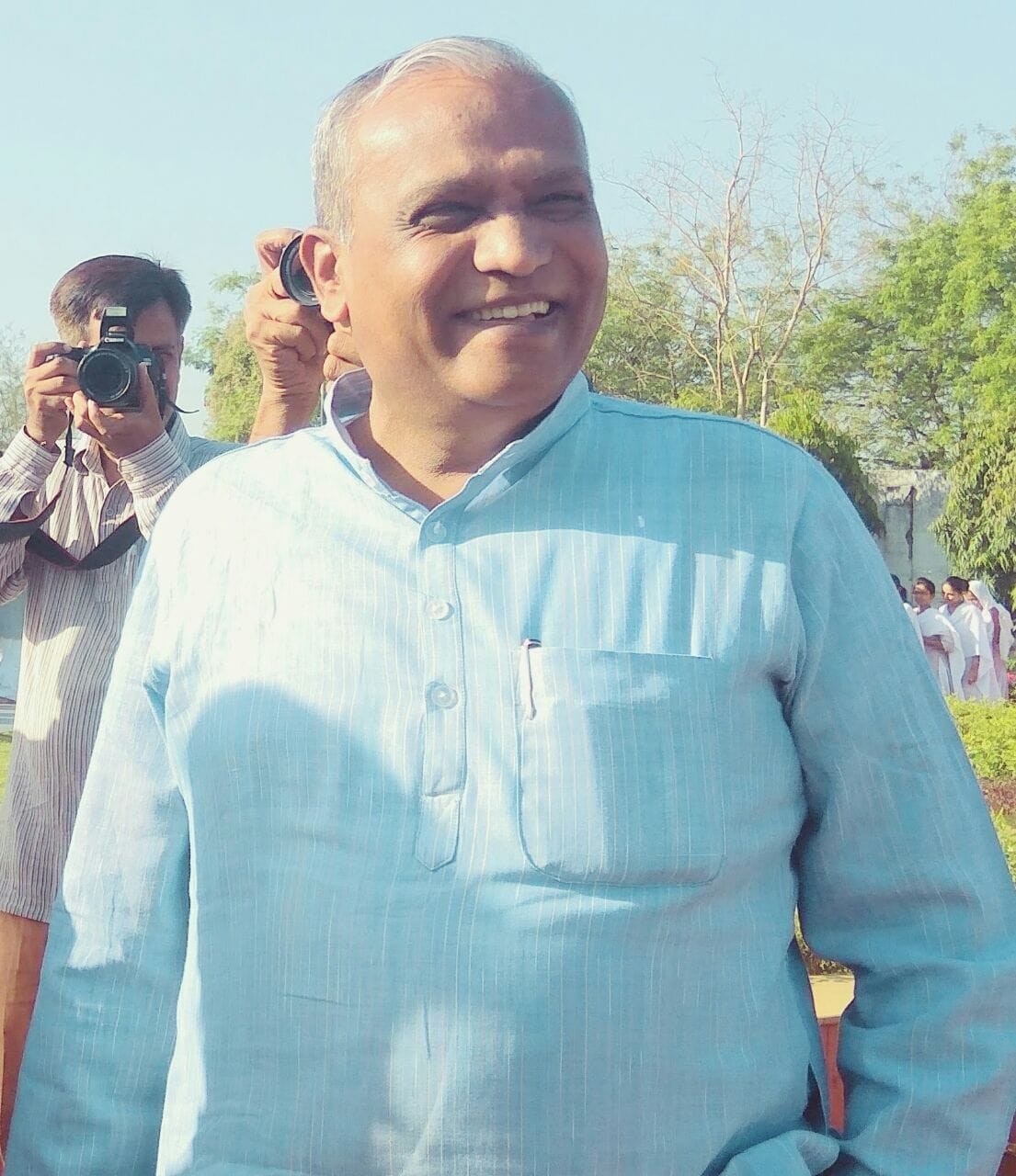 senior professor of the Gujarat Vidyapith Bharat Joshi take charge of vice chancellor