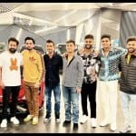 जूनियर एनटीआर के साथ भारतीय खिलाड़ी और अन्य