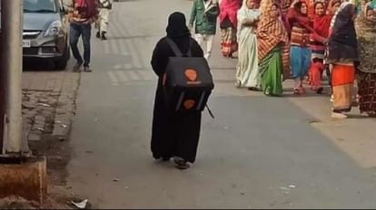 बुर्का पहनकर Swiggy Bag टांगे घर-घर सामान पहुंचाती है ये महिला