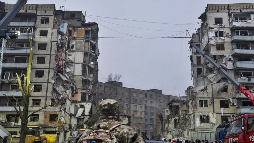 Ukraine: 40 bodies recovered from debris in Dnipro, 46 people still missing, Russia denies attack