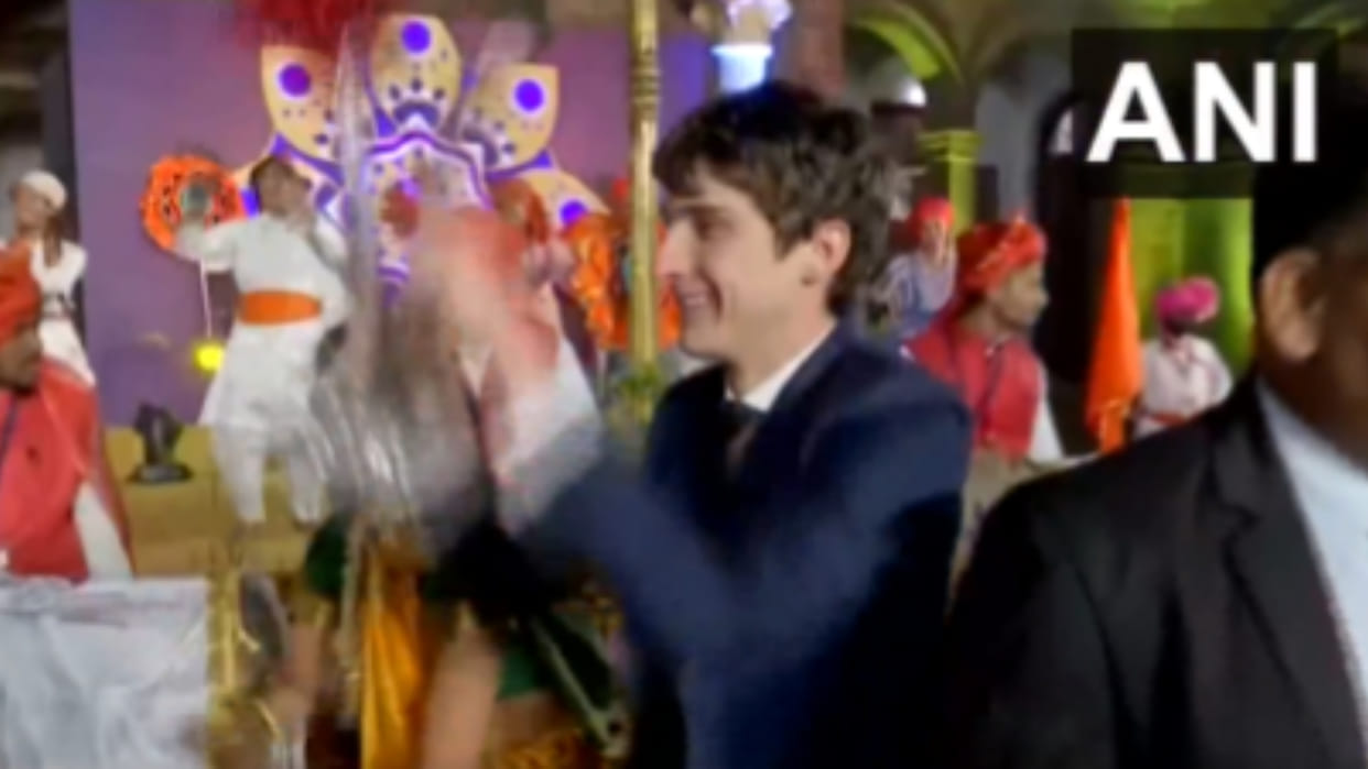 G-20 delegates joined local artists performing Maharashtrian lezim dance at a cultural program in Pune