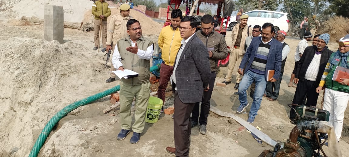 DM inspected the minor bridge under construction