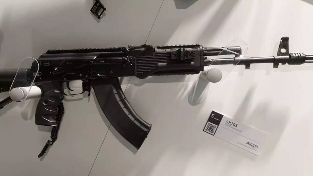 Indo Russian joint venture begins manufacturing of Kalashnikov AK-203 assault rifles Rostec